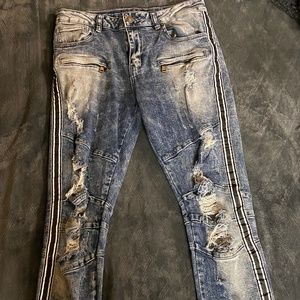 Over the top jeans